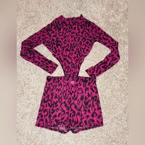 Pink Leopard Print Long Sleeve set